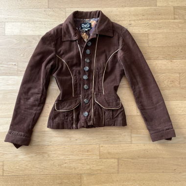 Dolce & Gabbana Brown Cord Jacket