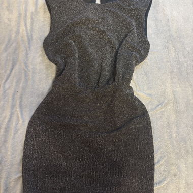 Yes or No black shiny dress