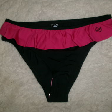 Black and pink bikini bottom