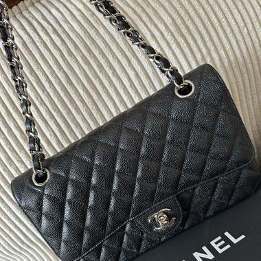 1:1 Chanel Classic Flap Bag Medium Silver Hardware