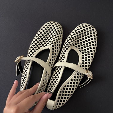 Beige Ballerinas