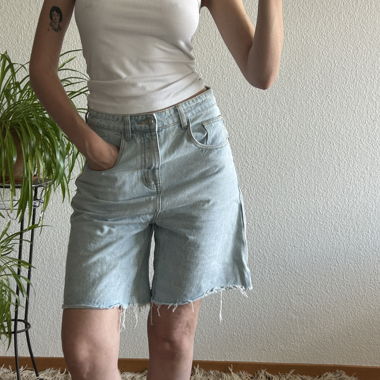 Short in denim ZARA a vita alta