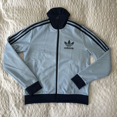 Adidas jacket light blue, like new