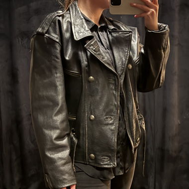 ECHTLEDER BIKERJACKE