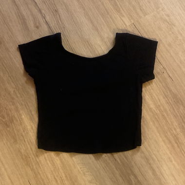 Top corto nero
