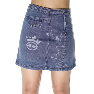 Vintage Graphic Denim Skirt