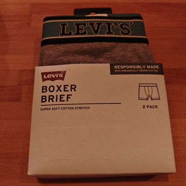 Levi’s grauer Boxer Brief 2er-Pack