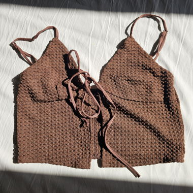 Brown summer top