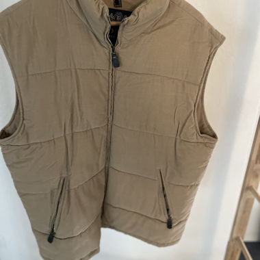Beige Quilted Vest