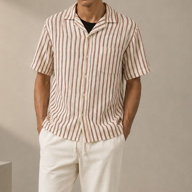 Chemise rayée Bershka XS
