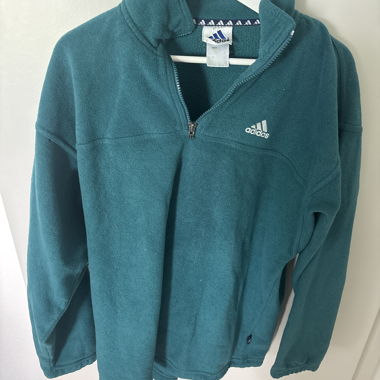 Felpa Adidas in pile quarter-zip