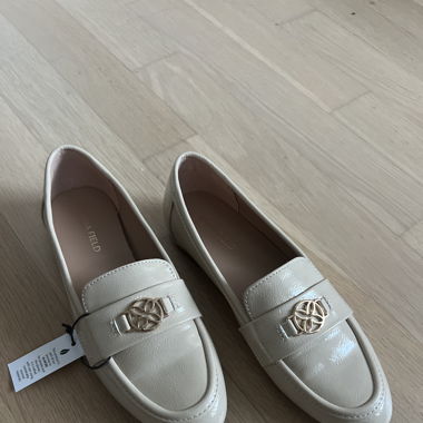 Nude beige Mokassins Ballerinas 36
