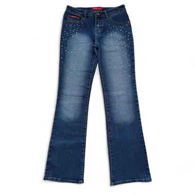 Y2K Vintage Strass-Bootcut Jeans (M)