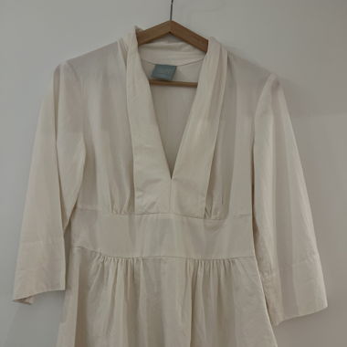 Beige Bluse 