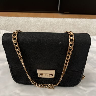 Tasche Schwarz Glitzer