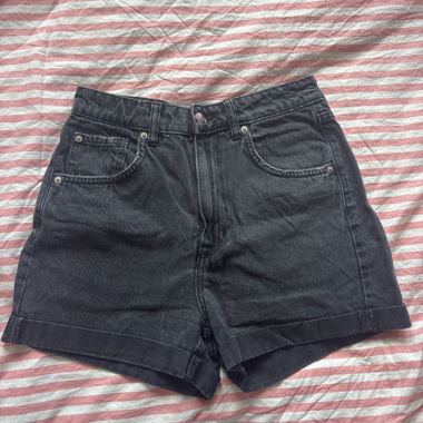 Pantaloncini in denim neri