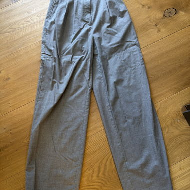 Grey Fabric Trousers