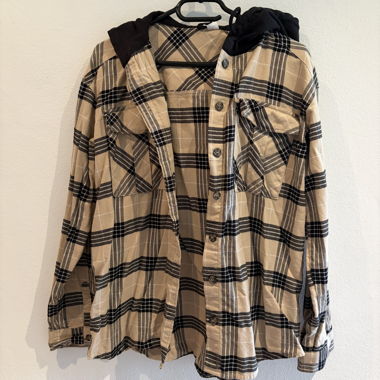 H&M Hemd mit Karomuster und Kapuze