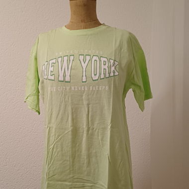 New York T-Shirt grün