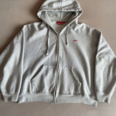 Supreme Zip Hoodie Grey