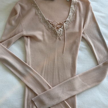 Sandro Rib-Knit Bodysuit