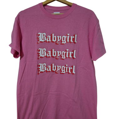 Pink Babygirl T-shirt Missy Empire Size UK 8