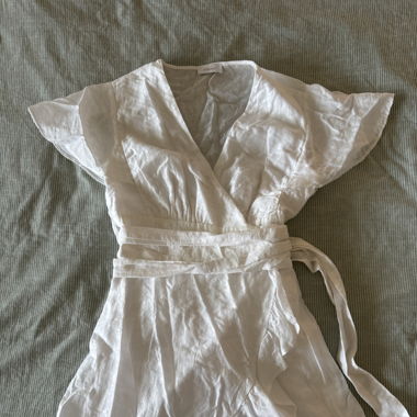 White Wrap Dress