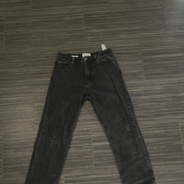 Jeans Pull&Bear - Wide Leg - noir 