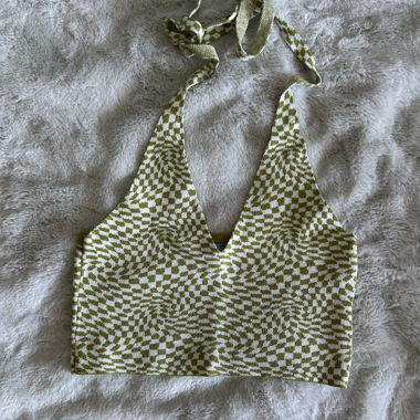 Patterned Crop Top