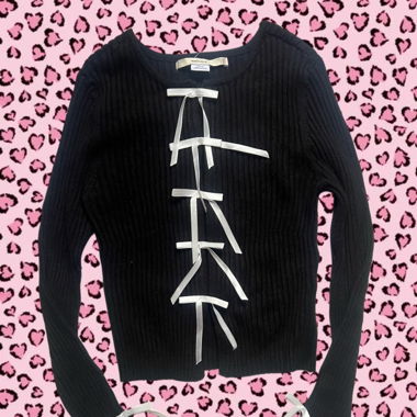 Coquette style sweater/cardigan🎀