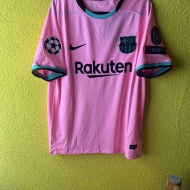 Maglia retrò rosa di Leo Messi Barcellona 2020