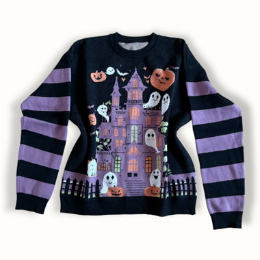 Maglione casa stregata di Halloween