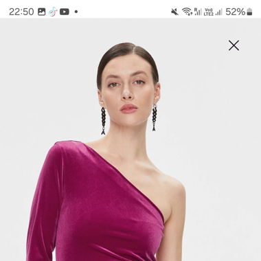 HUGO BOSS kurzes One-Shoulder-Kleid 