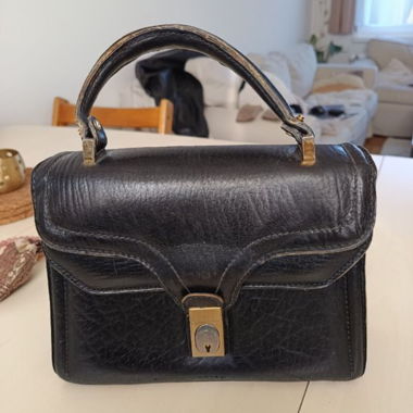 Sac vintage en cuir véritable