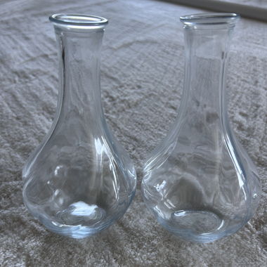 2 vases en verre