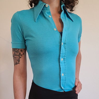 Chemise Bleue ciel femme taille s/m