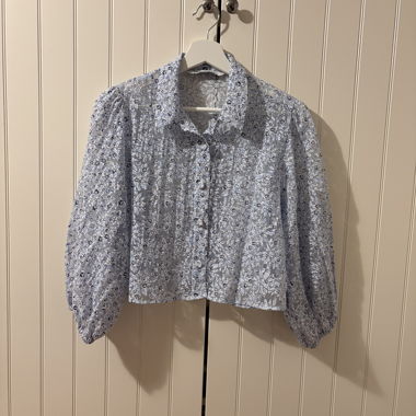 Blouse with Floral Pattern