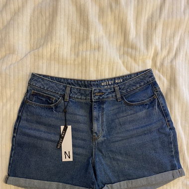 Short en jeans taille haute 