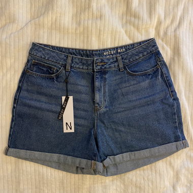 Short en jeans taille haute 