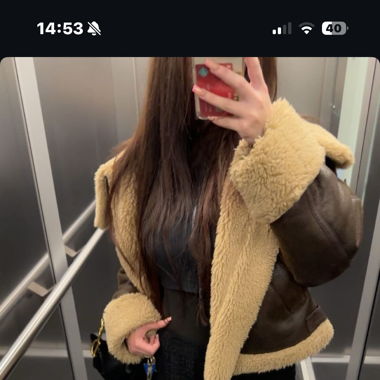zara double faced jacket 