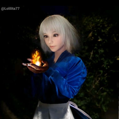 selfmade howls moving castle Sophie Cosplay no wig