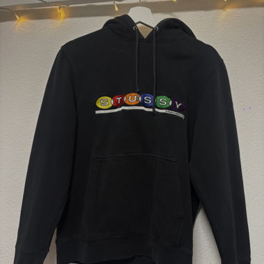 Hoodie vintage Stüssy International Ball Logo
