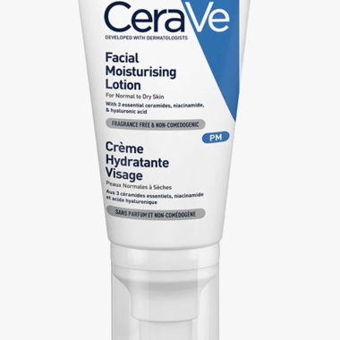 Lozione idratante per il viso CeraVe. Confezione non aperta