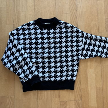 Pull tricot Pied-de-poule