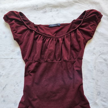 Dark Red Brandy Melville Top XS/S