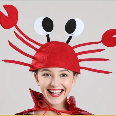Chapeau crabe carnaval fantaisie 