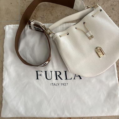 Furla pouch with shoulder strap