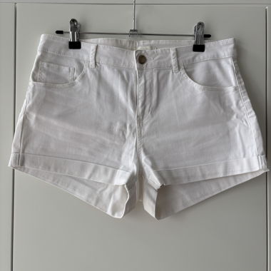 Weiße Jeansshorts H&M EU 38