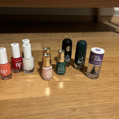 Set of new nail polishes
