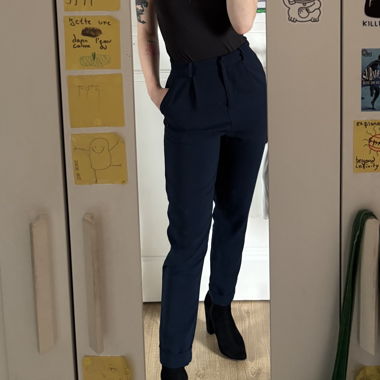 Navy blue vintage pants